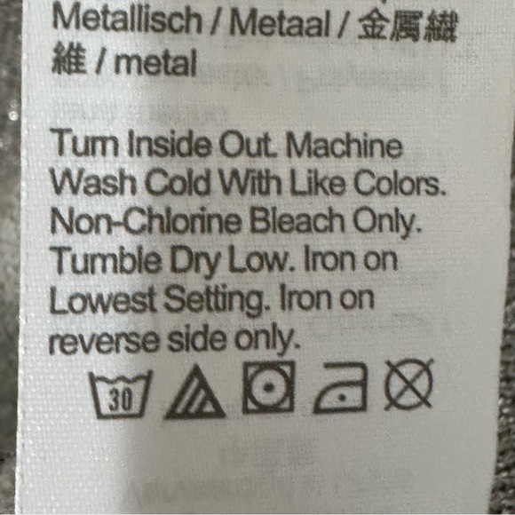 Jcrew Merino Wool Metallic Cropped V neck Cardigan Sweater Silver - Picture 6 of 7